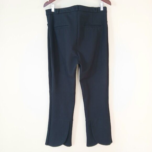 Anthropologie Essential Slim Fit Ankle Length Trouser Pants Black Size 14 - Picture 3 of 9